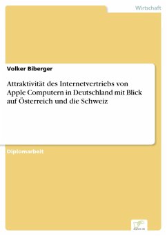 Attraktivität des Internetvertriebs von Apple Computern in Deutschland mit Blick auf Österreich und die Schweiz (eBook, PDF) - Biberger, Volker