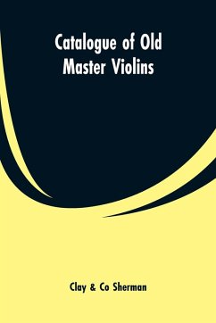 Cover Catalogue of Old Master Violins