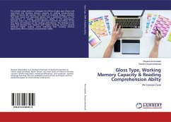 Gloss Type, Working Memory Capacity & Reading Comprehension Abilty