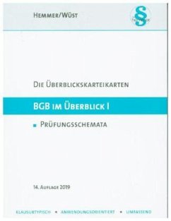 BGB im Überblick, Karteikarten - Hemmer, Karl-Edmund; Wüst, Achim