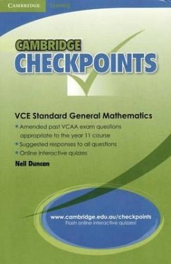 Cambridge Checkpoints Vce Standard General Maths - Duncan, Neil