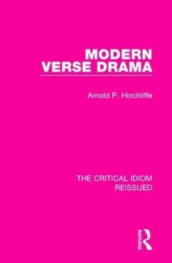 Modern Verse Drama - Hinchliffe, Arnold P