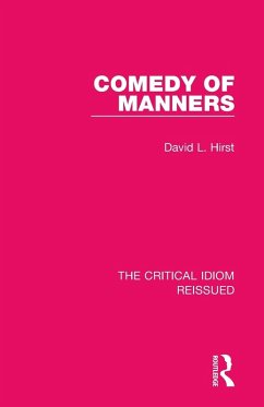 Comedy of Manners - Hirst, David L