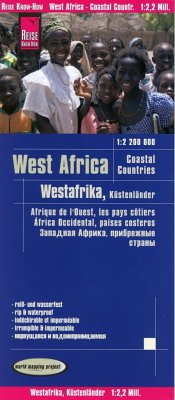 Reise Know-How Landkarte Westafrika, Küstenländer (1:2.200.000) : Senegal bis Nigeria - Peter Rump, Reise Know-How Verlag