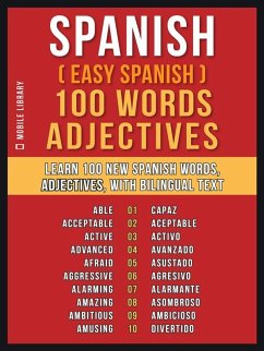 Cover Spanish ( Easy Spanish ) 100 Words - Adjectives (eBook, ePUB)