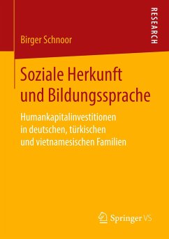 Soziale Herkunft und Bildungssprache - Schnoor, Birger