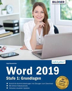 Word 2019 - Stufe 1: Grundlagen (eBook, PDF) - Baumeister, Inge