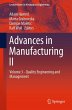 Advances in Manufacturing II - Bild 1