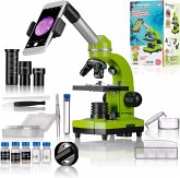 Bresser Junior 8855600 - Schüler-Mikroskop Biolux SEL 40x-1600x Vergrößerungen, mit Zubehör, grün, STEM Bresser Junior 8855600 - Schüler-Mikroskop Biolux SEL 40x-1600x Vergrößerungen, mit Zubehör, grün, STEM
