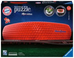 Ravensburger 12530 - Allianz Arena bei Nacht, Night Edition, 3D-Puzzle, 216 Teile
