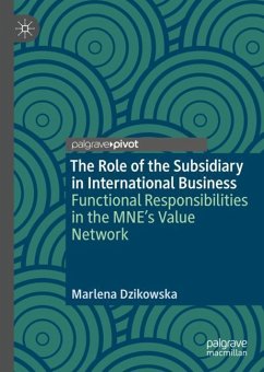 The Role of the Subsidiary in International Business - Dzikowska, Marlena