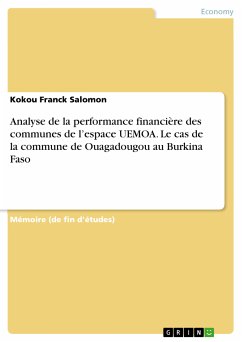 Analyse de la performance financière des communes de l’espace UEMOA. Le cas de la commune de Ouagadougou au Burkina Faso (eBook, PDF)