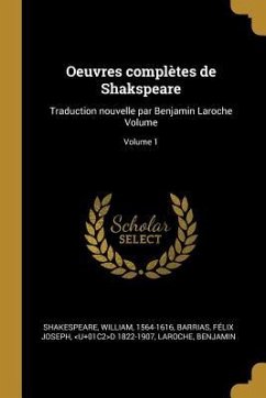 Cover Oeuvres complètes de Shakspeare