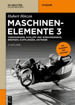 Verspannung, Schlupf und Wirkungsgrad, Bremsen, Kupplungen, Antriebe / Hubert Hinzen: Maschinenelemente 3, Bd.3 - Hinzen, Hubert