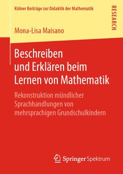 Beschreiben und Erklären beim Lernen von Mathematik (eBook, PDF) - Maisano, Mona-Lisa