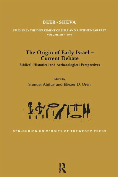 The Origin of Early Israel-Current Debate (eBook, PDF)
