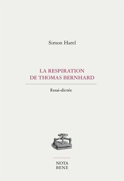 Cover La respiration de Thomas Bernhard (eBook, PDF)