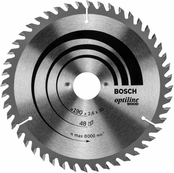 Bosch Kreissägeblatt Optiline Holz 190 x 30 48D - Portofrei bei bücher.de  kaufen