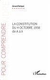 La Constitution du 4 octobre 1958 de A a X (eBook, PDF)