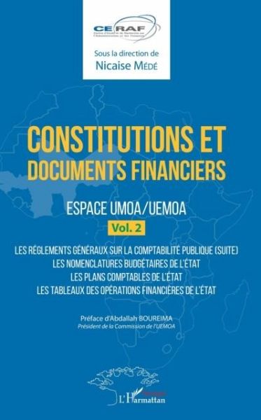 Constitutions et documents financiers Vol 2 Espace UMOA/UEMOA (eBook, PDF)