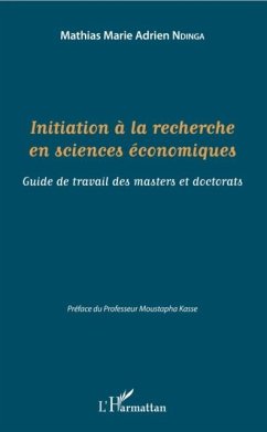 Initiation a la recherche en sciences economiques (eBook, PDF)