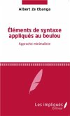 Elements de syntaxe appliques au boulou (eBook, PDF)