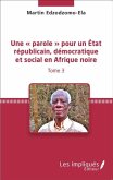 Une parole pour un Etat republicain, democratique et soc (eBook, PDF)