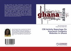 CSR Activity Reportage On Insurance Company Websites in Ghana