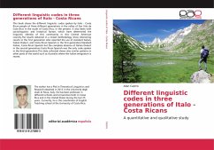 Different linguistic codes in three generations of Italo - Costa Ricans