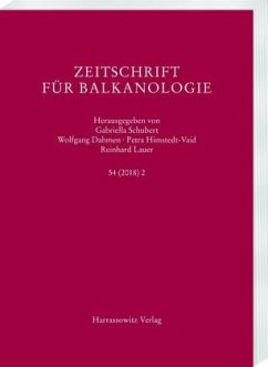 Zeitschrift für Balkanologie 54 (2018) 2