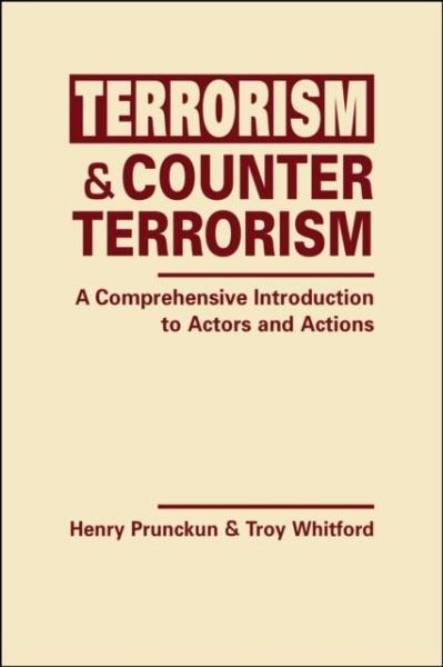 Terrorism and Counterterrorism Terrorism and Counterterrorism