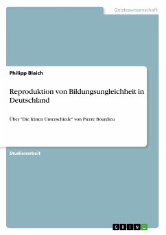 Reproduktion von Bildungsungleichheit in Deutschland