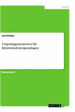 Unipolargeneratoren für Kleinwindenergieanlagen - Kirsten, Lee