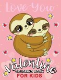Valentine Coloring Books for Kids: Cute Animals Coloring Pages
