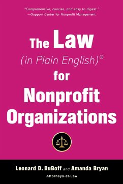 The Law (in Plain English) for Nonprofit Organizations - DuBoff, Leonard D; Bryan, Amanda