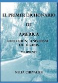 EL PRIMER DICHONARIO DE AMÉRICA Vol. IV - ILUSTRADA