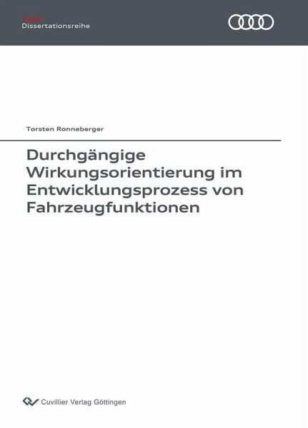 Durchgängige Wirkungsorientierung im Entwicklungsprozess von Fahrzeugfunktionen (eBook, PDF)