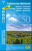 Topographische Karte Bayern Fränkisches Weinland Topographische Karte Bayern Fränkisches Weinland