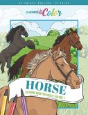 A Moment of Color: Horse Coloring Book for Adults Volume 1