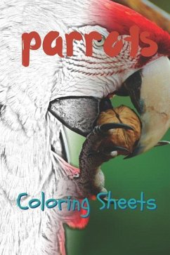 Parrot Coloring Sheets: 30 Parrot Drawings, Coloring Sheets Adults Relaxation, Coloring Book for Kids, for Girls, Volume 12 - Smith, Julian