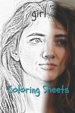Girl Coloring Sheets: 30 Girl Drawings, Coloring Sheets Adults Relaxation, Coloring Book for Kids, for Girls, Volume 3