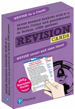 Pearson REVISE Edexcel GCSE History Crime and Punishment in Britain Revision Cards (with free online Revision Guide and Workbook): For 2024 and 2025 exams (Revise Edexcel GCSE History 16) - Taylor, Kirsty