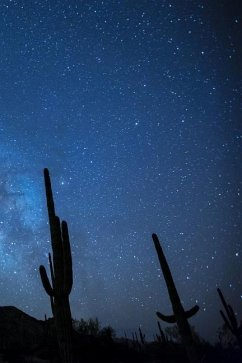 Milky Way with Cactus: The Milky Way Is the Galaxy That Contains Our Solar System. the Name Describes the Appearance from Earth: A Hazy Band - Journals, Planners And