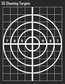 55 Shooting Targets: Bullseye Shooting Targets - Black