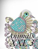 Animals XXL 3: Coloring Book for Adults and Kids