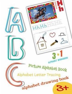 Alphabet Workbook: Letter Recognition Tracing and Drawing Large 8.5x11 28 Pages Activity Book for Toddlers and Preschoolers - Print, Xeire