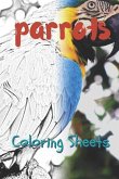 Parrot Coloring Sheets: 30 Parrot Drawings, Coloring Sheets Adults Relaxation, Coloring Book for Kids, for Girls, Volume 13