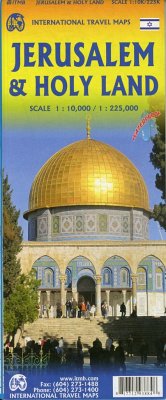 International Travel Map ITM Jerusalem & Holy Land Map