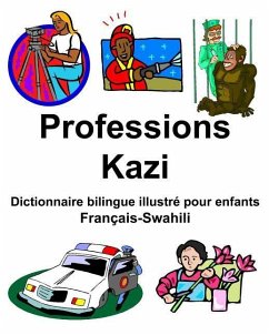Cover Français-Swahili Professions/Kazi Dictionnaire bilingue illustré pour enfants