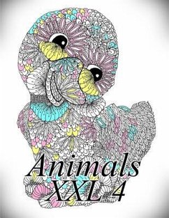 Animals XXL 4: Coloring Book for Adults and Kids - The Art of You